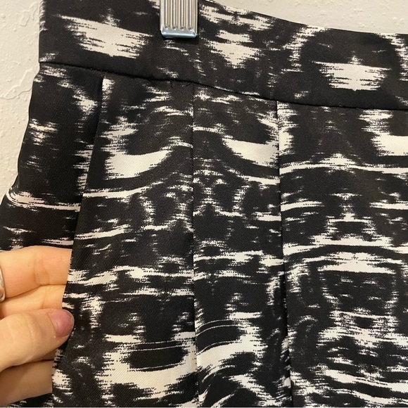 J. Crew Blurred Ikat Print Pleated Skirt - Picture 5 of 10